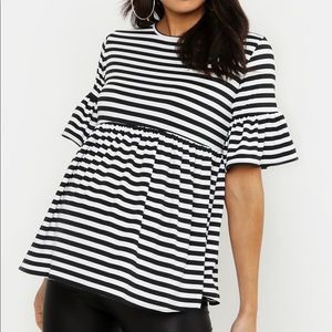 Striped maternity top